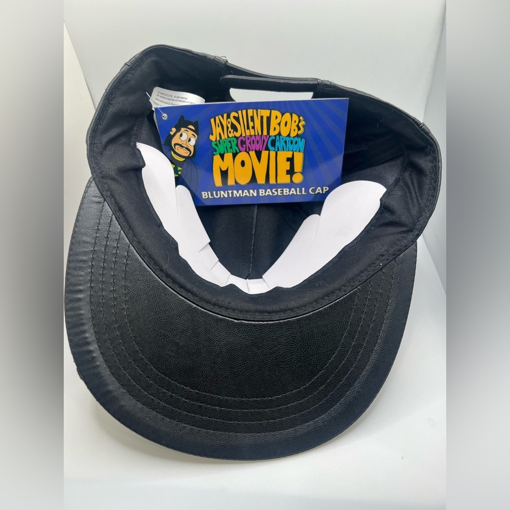 Jay and Silent Bob Bluntman Black Faux Leather Baseball Cap with Pointed Ears - Picture 6 of 8
